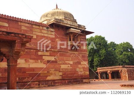 View of the court district of Fatehpur Sikri near Agra, India View of the court district of Fatehpur Sikri near Agra, India 112069130