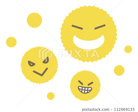 Simple and evil looking pollen characters 112069135