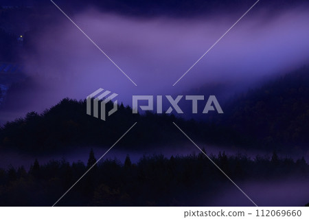 Oshu City, Iwate Prefecture, dawn scenery Oshu City, Iwate Prefecture, dawn scenery 112069660