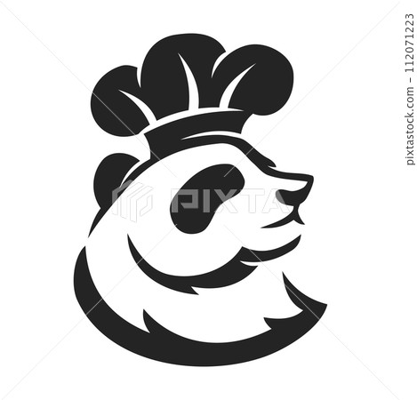 Panda Logo template Isolated. Brand Identity. Icon Abstract Vector graphic 112071223