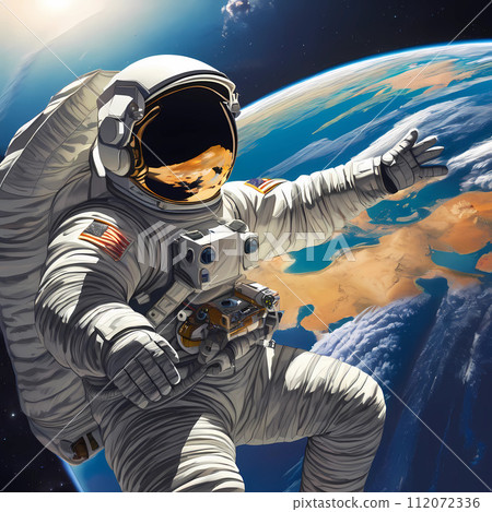 astronaut in outer space 112072336
