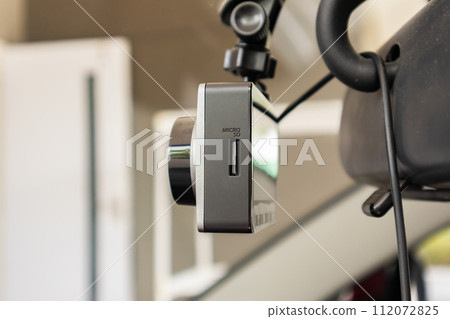 Car CCTV camera video recorder for driving safety on the road 112072825