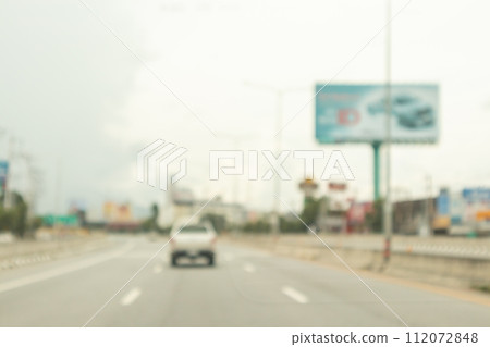 Abstract street city road blurred background 112072848