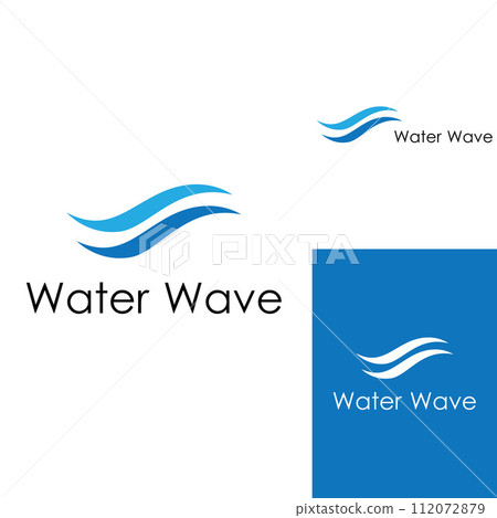 Water wave logo and Sea wave logo or beach water wave, with vector design concept of symbol illustration template. Water wave logo and Sea wave logo or beach water wave, with vector design concept of symbol illustration template. 112072879