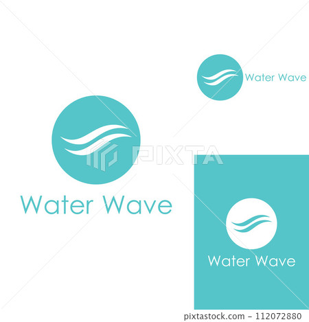 Water wave logo and Sea wave logo or beach water wave, with vector design concept of symbol illustration template. Water wave logo and Sea wave logo or beach water wave, with vector design concept of symbol illustration template. 112072880