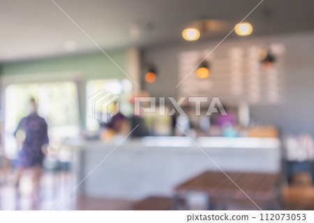 cafe restaurant interior blurred abstract vintage background cafe restaurant interior blurred abstract vintage background 112073053