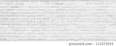 vintage white brick wall texture background 112073054