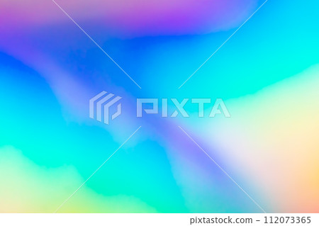 Abstract blur holographic rainbow foil iridescent background 112073365
