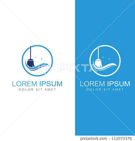 Cleaning logo, cleaning protection logo and house cleaning logo.With a template illustration vector design concept. Cleaning logo, cleaning protection logo and house cleaning logo.With a template illustration vector design concept. 112073376