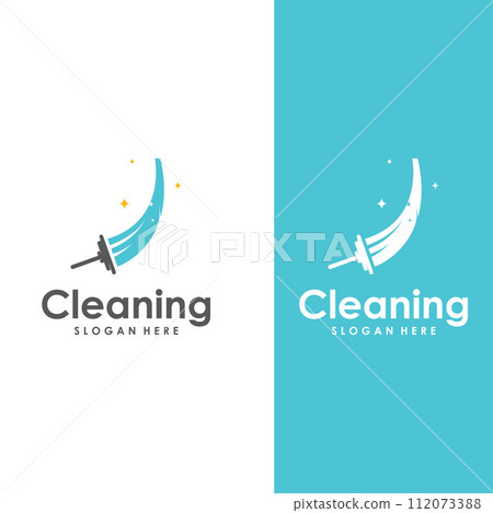 Cleaning logo, cleaning protection logo and house cleaning logo.With a template illustration vector design concept. Cleaning logo, cleaning protection logo and house cleaning logo.With a template illustration vector design concept. 112073388