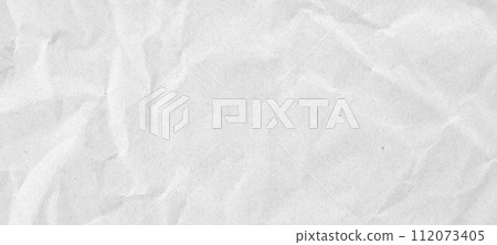 Abstract white crumpled and creased recycle paper texture background Abstract white crumpled and creased recycle paper texture background 112073405