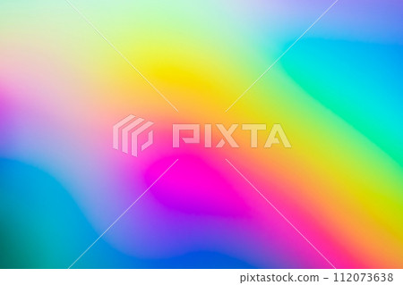 Abstract blur holographic rainbow foil iridescent background 112073638