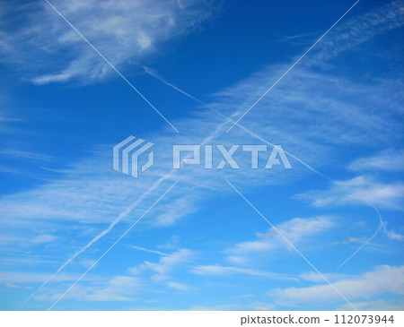 Aerial cloud floating in the blue sky 112073944