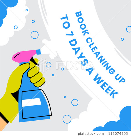 Book cleaning up, professional service vector Book cleaning up, professional service vector 112074393