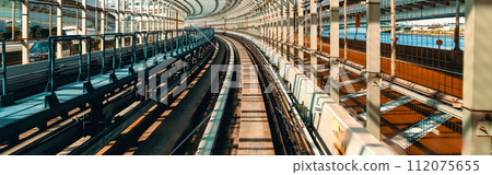 View of Tokyo from the automated monorail 112075655