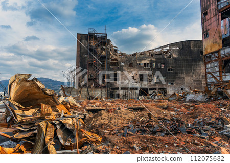Noto Peninsula Earthquake Scenery of the disaster site on Wajima Asaichi Street Noto Peninsula Earthquake Scenery of the disaster site on Wajima Asaichi Street 112075682