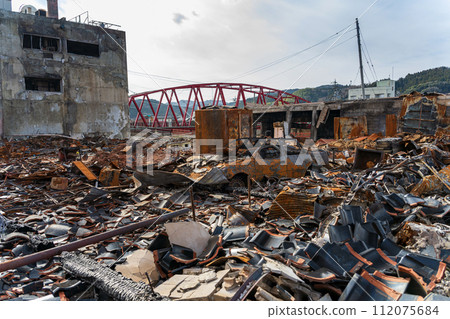 Noto Peninsula Earthquake Scenery of the disaster site on Wajima Asaichi Street Noto Peninsula Earthquake Scenery of the disaster site on Wajima Asaichi Street 112075684