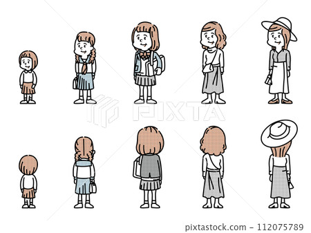 Illustration of a woman Illustration of a woman 112075789