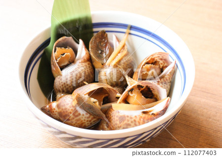 美味的水煮貝類 112077403