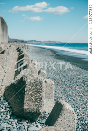 The beach of Odawara coast, Kanagawa prefecture The beach of Odawara coast, Kanagawa prefecture 112077883