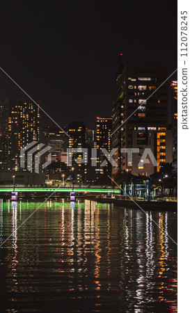 御手橋垂直夜景 御手橋垂直夜景 112078245