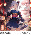 充滿春天氣息的偶像般的少女 112078645