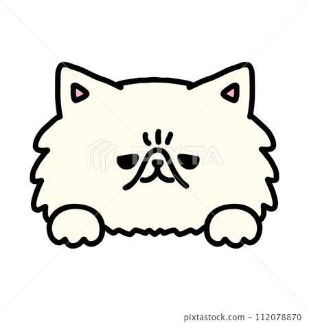 A cute Persian that suddenly shows its face A cute Persian that suddenly shows its face 112078870