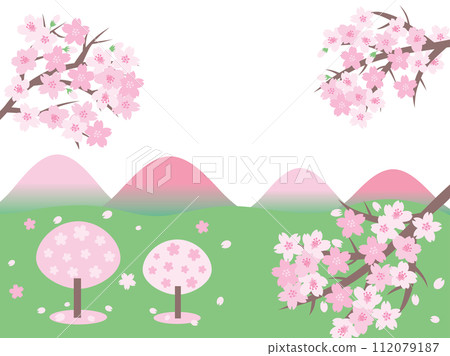 Scenery with cherry tree Scenery with cherry tree 112079187