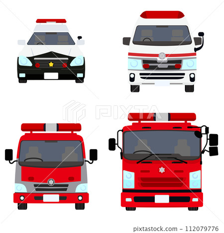 警車、救護車、消防車組 112079776