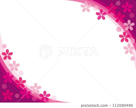 櫻花框空白格子圖案 112080490