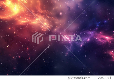 Colorful Space Filled With Stars and Dust Colorful Space Filled With Stars and Dust 112080971
