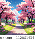 櫻花翩翩起舞的路 112081434
