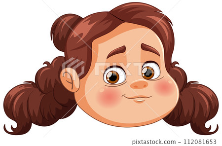 Cheerful Girl with Playful Expression Cheerful Girl with Playful Expression 112081653