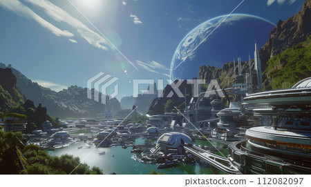 未來城市景觀SF形象 112082097