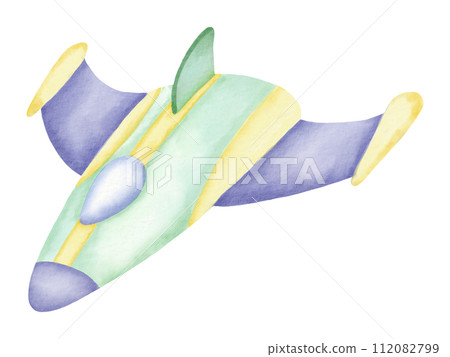 Airplane watercolor cartoon cute 112082799