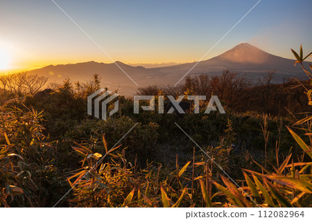 從箱根眺望富士山,箱根天際線 從箱根眺望富士山,箱根天際線 112082964