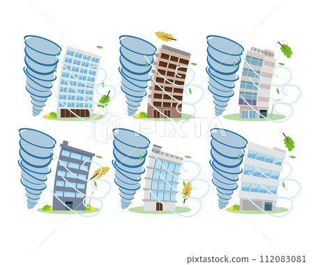 Commercial building disaster typhoon 112083081