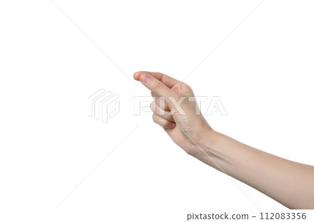 PNG,female hand, isolated on white background 112083356