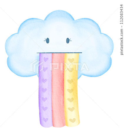 Fairy tale watercolor cartoon cute Fairy tale watercolor cartoon cute 112083434