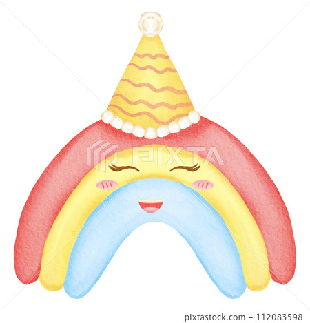 Fairy tale watercolor cartoon cute 112083598