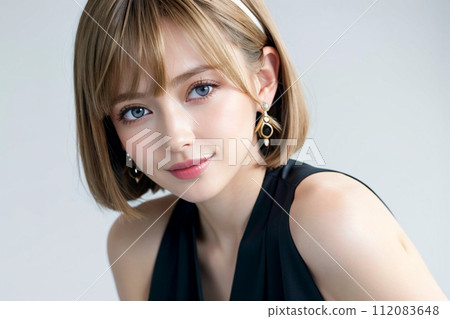 金髮碧眼的日本女人，形象真誠 112083648