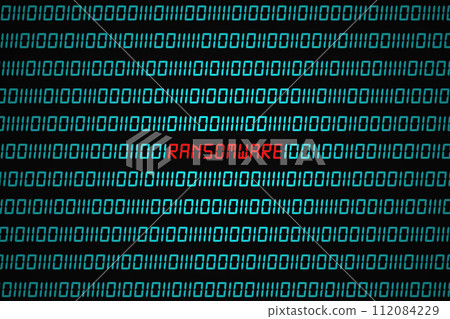 Ransomware in binary code 112084229