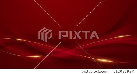 Abstract background design modern red and gold geometric elements vector illustration Abstract background design modern red and gold geometric elements vector illustration 112085957