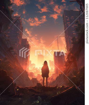 A story of a girl and the collapse of civilization 112087005