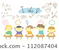 孩子學習舉手 112087404