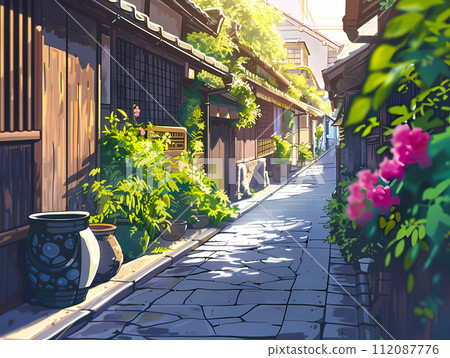 充滿江戶風情的街道-2 充滿江戶風情的街道-2 112087776