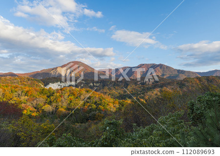 Japan Canyon and autumn leaves located in the western part of the Shirakami Mountains in Fukaura Town, Nishitsugaru District, Aomori Prefecture, Japan Japan Canyon and autumn leaves located in the western part of the Shirakami Mountains in Fukaura Town, Nishitsugaru District, Aomori Prefecture, Japan 112089693
