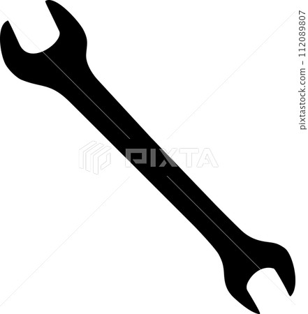 Wrench Icon in Flat Style. Vector Illustration. 112089807
