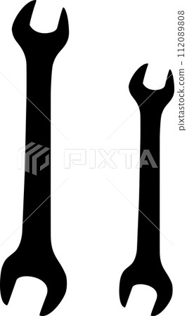 Wrench Icon in Flat Style. Vector Illustration. Wrench Icon in Flat Style. Vector Illustration. 112089808