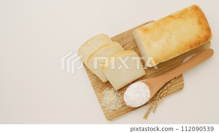 Rice flour bread image | Rice flour bread, rice flour, white rice, and ears of rice 112090539